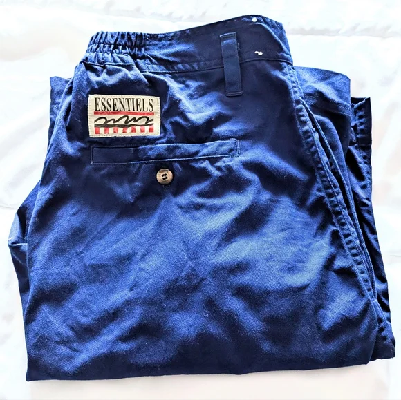 Vintage Essentials Royal Blue Cotton Shorts. Men's Size 36. - Picture 6 of 10